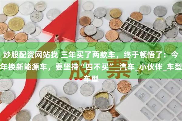 炒股配资网站找 三年买了两款车，终于顿悟了：今年换新能源车，要坚持“四不买”_汽车_小伙伴_车型