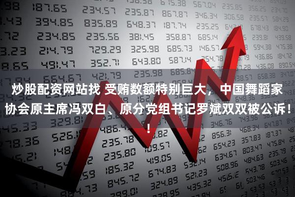 炒股配资网站找 受贿数额特别巨大，中国舞蹈家协会原主席冯双白、原分党组书记罗斌双双被公诉！